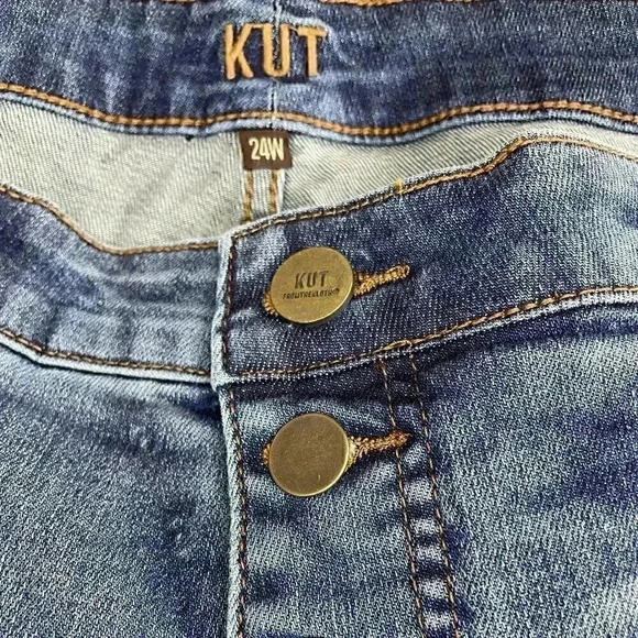 Kut from the Kloth  High Rise Button Fly Denim Shorts sz 24 W - Picture 2 of 7